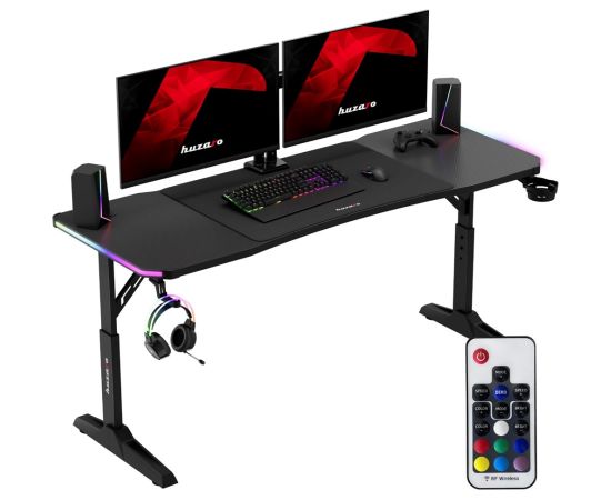 Biurko gamingowe Huzaro Hero 4.6 RGB Black Gaming galdi