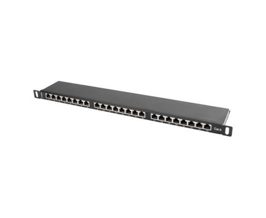 Lanberg Patch Panel 24 port 0.5U, cat. 6, shielded, black