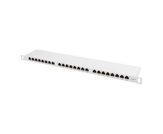 Lanberg Patch Panel 24 port 0.5U, cat. 6, shielded, grey