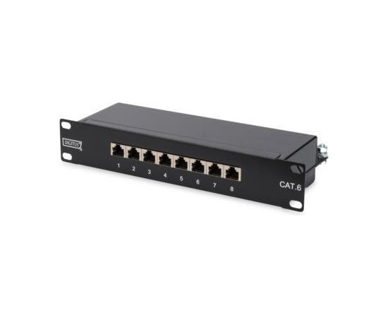 DIGITUS CAT 56, Class E Patch Panel, 08 port shielded