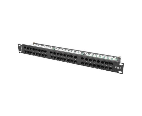 Lanberg Patch Panel 48 port 1U, cat. 6, black