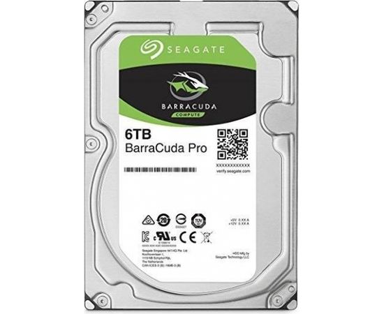 HDD | SEAGATE | Barracuda | 6TB | SATA 3.0 | 256 MB | 5400 rpm | Discs/Heads 3/6 | 3,5" | ST6000DM003