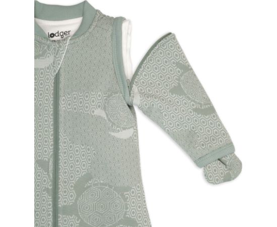 Lodger Hopper Matcha Turtle guļammaiss ar noņemamām piedurknēm, Silk, 50/62 - HPM 109_50/62 Miega guļammaisi, pidžamas