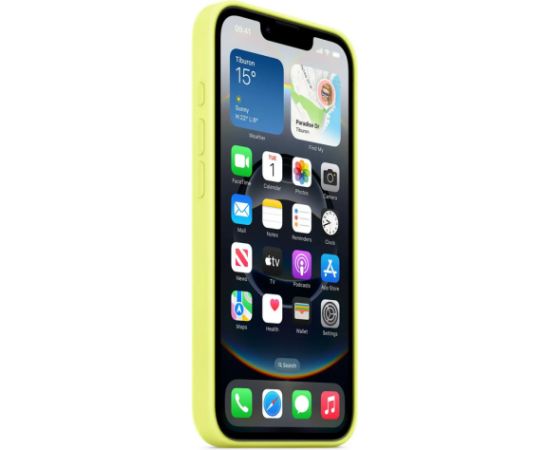 Apple MGYW4ZM/A Aizsargapvalks Priekš Apple iPhone 16e Neon Yellow