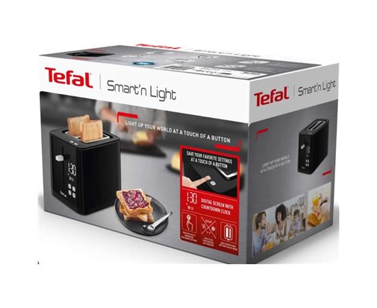 TEFAL Toaster TT6408 Power 850 W Number of slots 2 Housing material Plastic Black