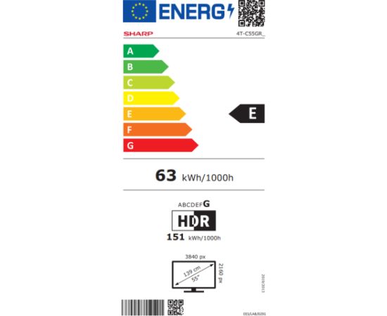 Sharp 55GR8265E 55 Smart TV Google TV UHD Televizori