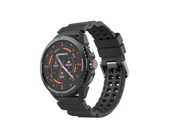 Hammer Watch 2 Smart watch GPS (satellite) AMOLED 1.5" Waterproof Black