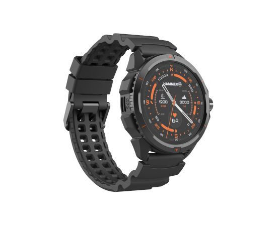 Hammer Watch 2 Smart watch GPS (satellite) AMOLED 1.5" Waterproof Black