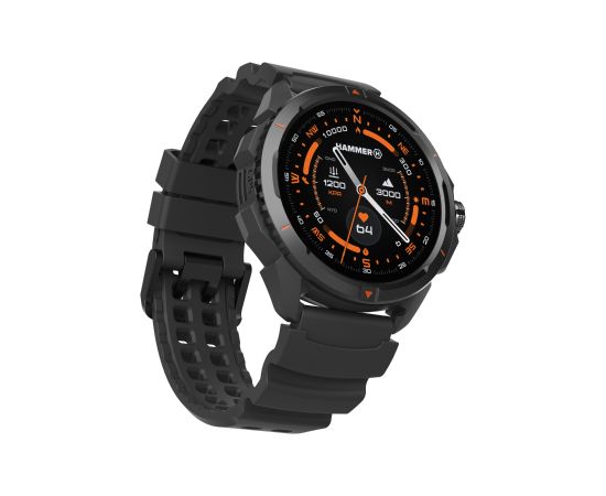 Hammer Watch 2 Smart watch GPS (satellite) AMOLED 1.5" Waterproof Black