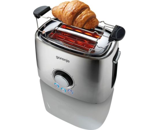 Gorenje Toaster T1000E Power 1000 W Number of slots 2 Housing material  Metal Stainless Steel