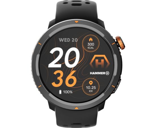 Hammer Watch 2 Lite Smart watch AMOLED 1.43" Waterproof Black