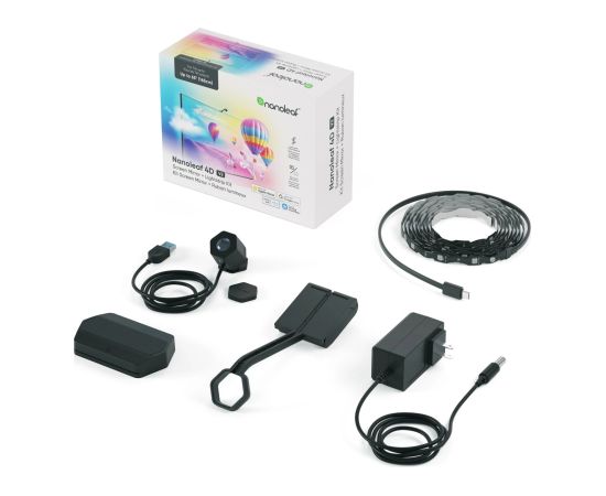 Nanoleaf 4D V2 TV Screen Mirror + Light Strips Kit (for TV & Monitor up to 65'')|Nanoleaf