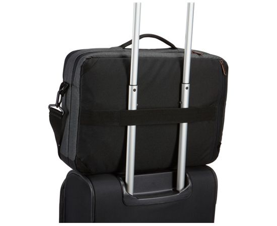 Case Logic Era Hybrid Briefcase Fits up to size 15.6 " Messenger - Briefcase/Backpack Obsidian Shoulder strap