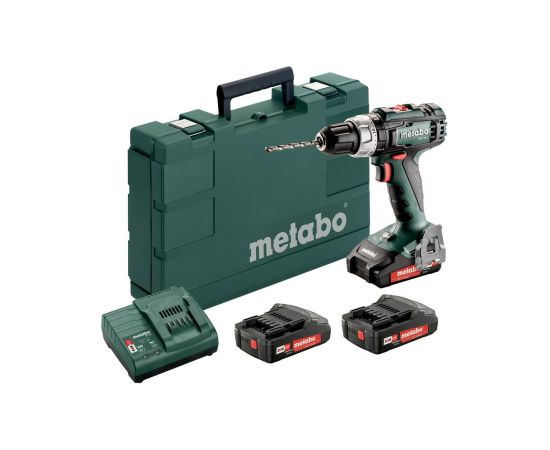 Akumulatora triecienskrūvgriezis Metabo SB 18 L SET; 18V; 3x2 Ah; LED
