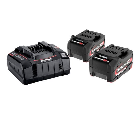 Piederumu komplekts Metabo 18 V; 2x5,2 Ah  akum. Akumulatori