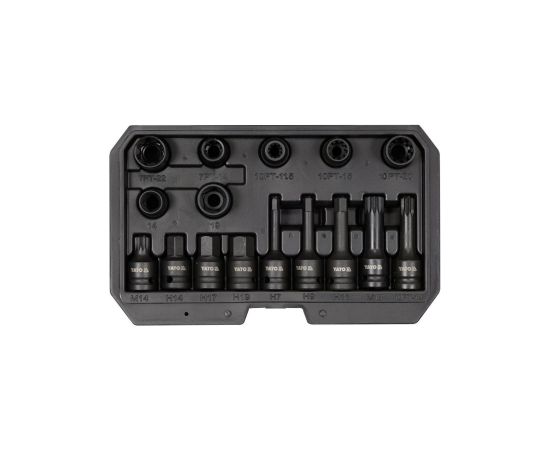 Uzgriežņa galviņu komplekts Yato YT-06811; 1/2''; 16 gab.