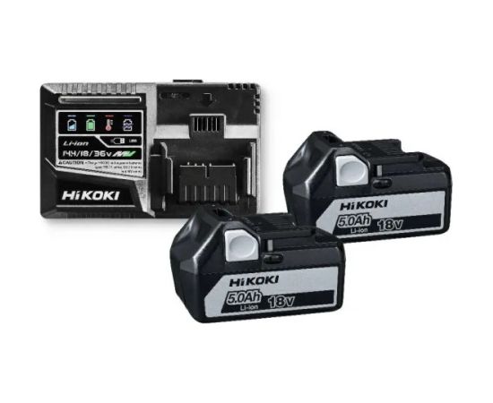 Piederumu komplekts Hikoki UC18YSL3WGZ; 18 V; 2x5,0 Ah akum. Зарядные устройства