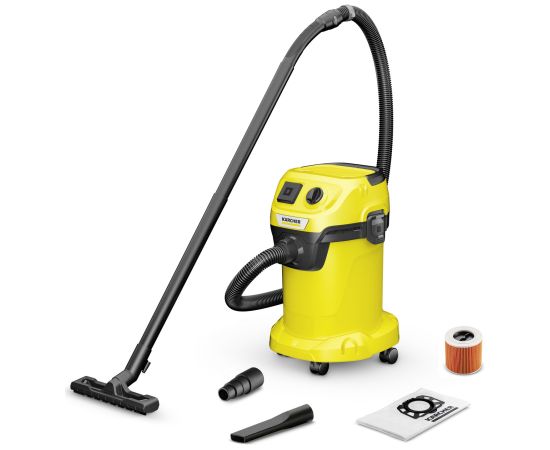 Sausās un mitrās tīrīšanas putekļsūcējs Karcher WD 3 P V-19/4/20 Industriālie putekļu sūcēji