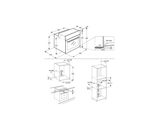 WHIRLPOOL OAKZ9 7921 CS WH cepeškrāsns