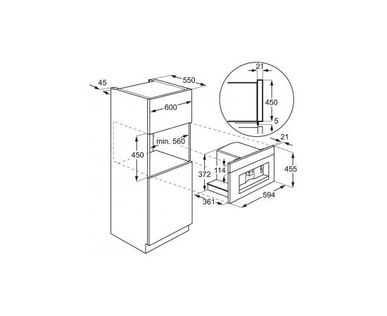 ELECTROLUX EBC54524AX Iebūvējamais kafijas automāts