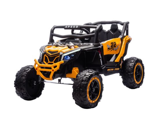 Lean Cars M2 Yellow Battery-Powered Vehicle 4x4