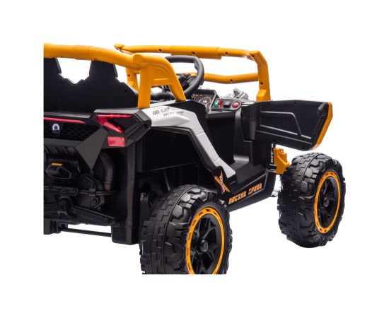 Lean Cars M2 Yellow Battery-Powered Vehicle 4x4