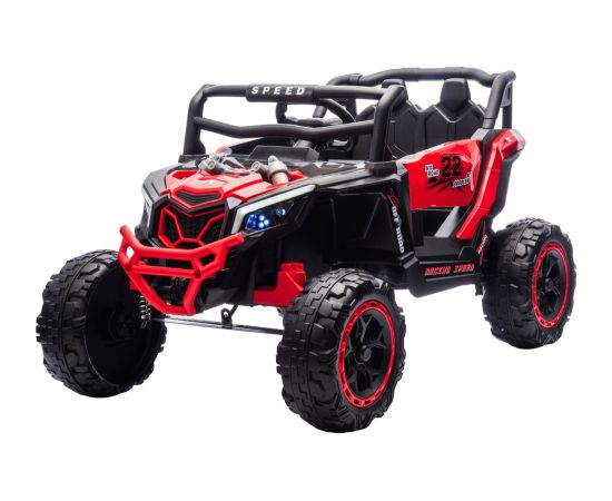 Lean Cars M2 Red Battery-Powered Vehicle 4x4