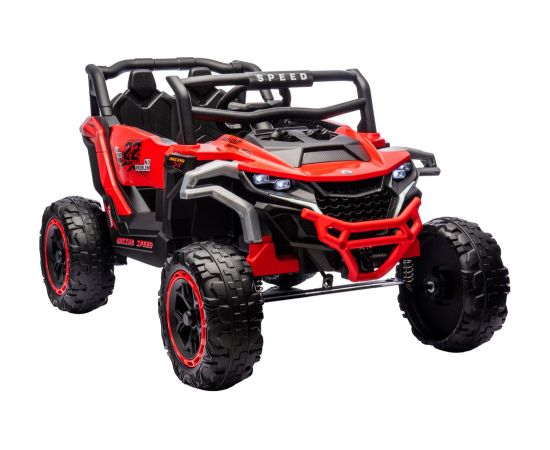 Lean Cars M1 Red Battery-Powered Vehicle 4x4