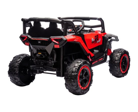 Lean Cars M1 Red Battery-Powered Vehicle 4x4