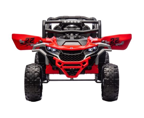 Lean Cars M1 Red Battery-Powered Vehicle 4x4