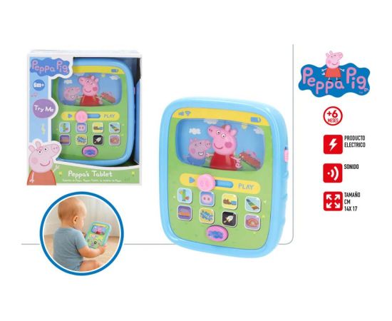 Playgo Музыкальная игрушка Планшет Свинка Пеппа со звуком от 6 месяцев CB39160 Muzikālās rotaļlietas