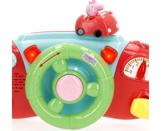 Playgo Muzikāla rotaļlieta stūre Peppa Pig ar skaņu no 6 men. CB39159 Muzikālās rotaļlietas