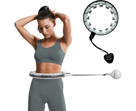 Hula Hoop ar atsvaru inSPORTline Feel 69 - 108 cm Гимнастические кольца