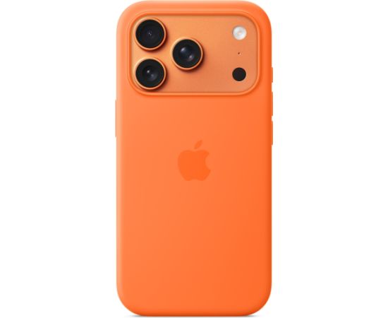 Apple iPhone 17 Pro Silicone Case with MagSafe, Orange Oriģinālie maciņi