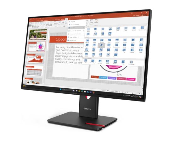 Lenovo ThinkVision T27-40 LED display 68.6 cm (27") 1920 x 1080 pixels Full HD Black