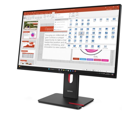 Lenovo ThinkVision T27-40 LED display 68.6 cm (27") 1920 x 1080 pixels Full HD Black
