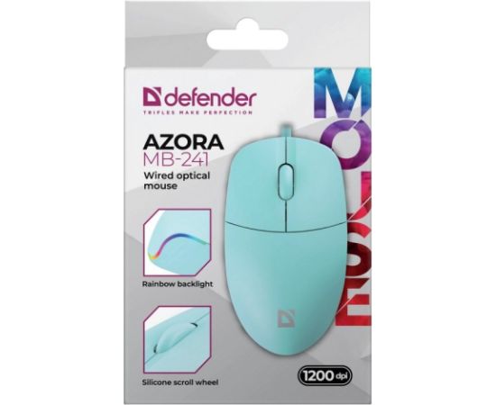 WIRED MOUSE DEFENDER AZORA MB-241 RF MINT 1200dpi 3P