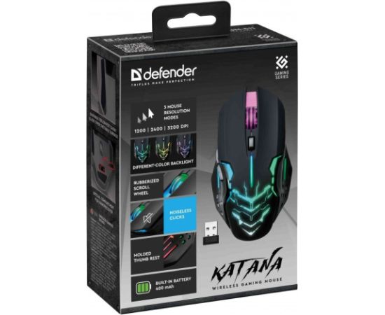 WIRELESS MOUSE DEFENDER KATANA GM-511 RF 3200DPI 7P