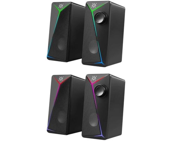 PC Speakers 2.0 DEFENDER J5 2.0 6W LED USB black