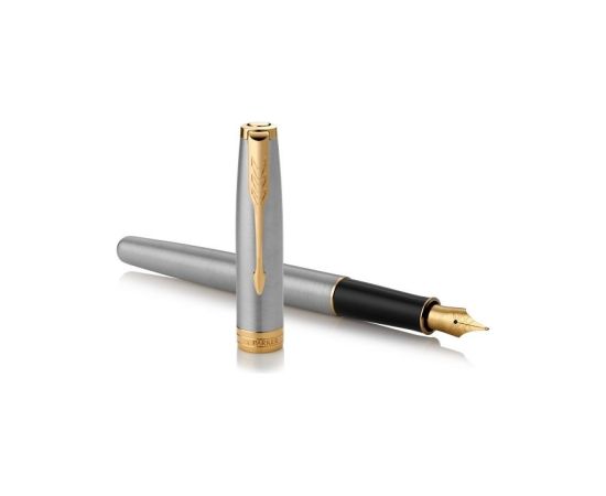 Parker Sonnet Stainless Steel GT Fountain Pen (Fine)