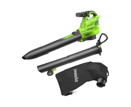 Akumulatora lapu sūcējs-pūtējs Greenworks BL48L01-01; 2x24 V (bez akumulatora un lādētāja)