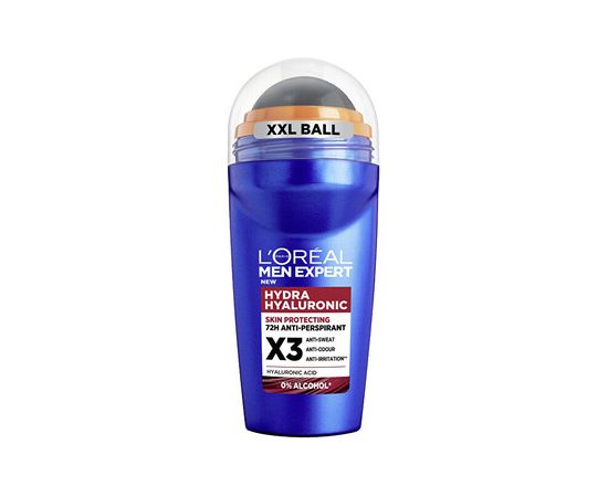 L'oreal Men Expert Hydra Hyaluronic 72h Anti-perspirant - Kuličkový antiperspirant 50ml Духи и косметика