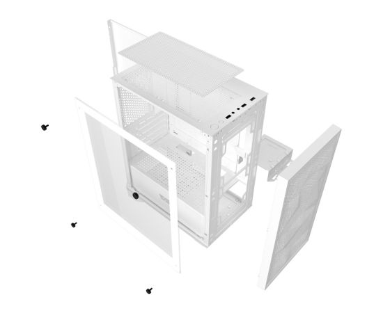 Darkflash M305 Mesh computer case without fans (White)