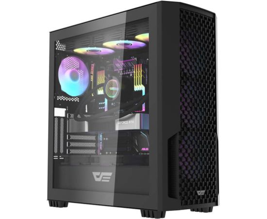 Computer case Darkflash DF2100 + 4 ARGB fans (black)