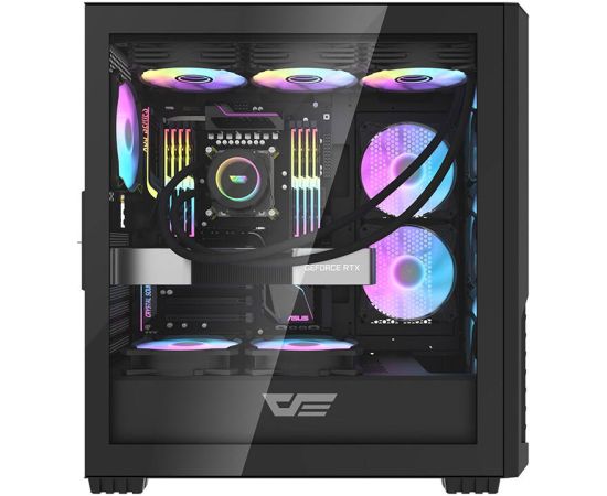 Computer case Darkflash DF2100 + 4 ARGB fans (black)