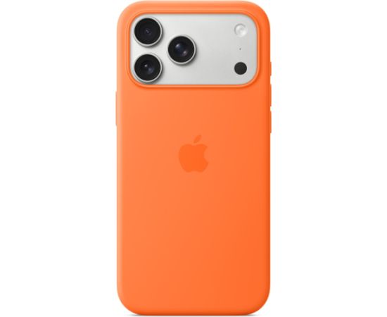 Apple iPhone 17 Pro Max Silicone Case with MagSafe - Orange Oriģinālie maciņi