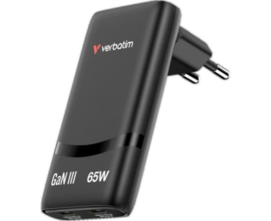 Verbatim Fold n Go Сетевой зарядное устройство USB-C / 65W / черный Verbatim Fold n Go Сетевой зарядное устройство USB-C / 65W / черный