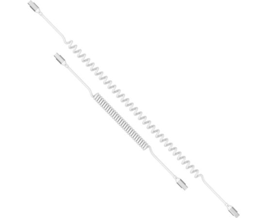 4smarts USB-C Спиральный кабель для передачи данных и зарядки 1.35m / 240W / белый Дата USB-кабели