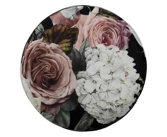 Пуф LA PERLA D35xH42см, материал покрытия: бархатная ткань, цвет: цветистый Мебель для прихожей