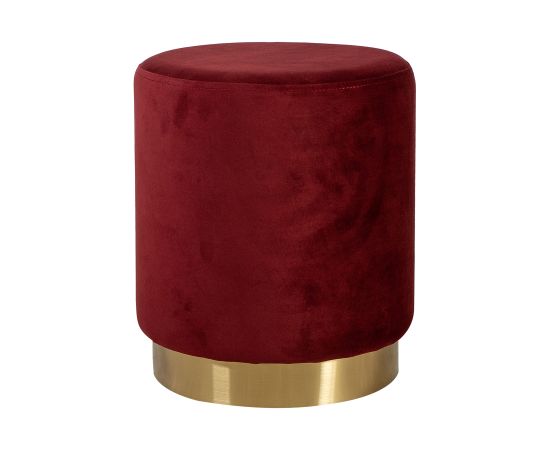 Пуф LA PERLA D35xH42см, материал покрытия: бархатная ткань, цвет: красный